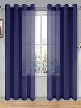 Durable Fabric Net Curtains Blue