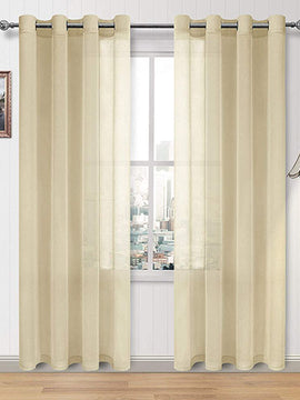 Durable Fabric Net Curtains Skin Golden