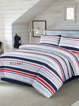 COTTON BED SHEE TMulti Lines 3PCS- king