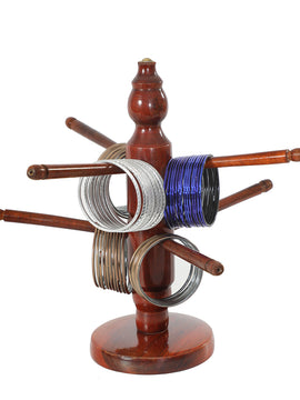 Wooden Bangle Holder Handicraft