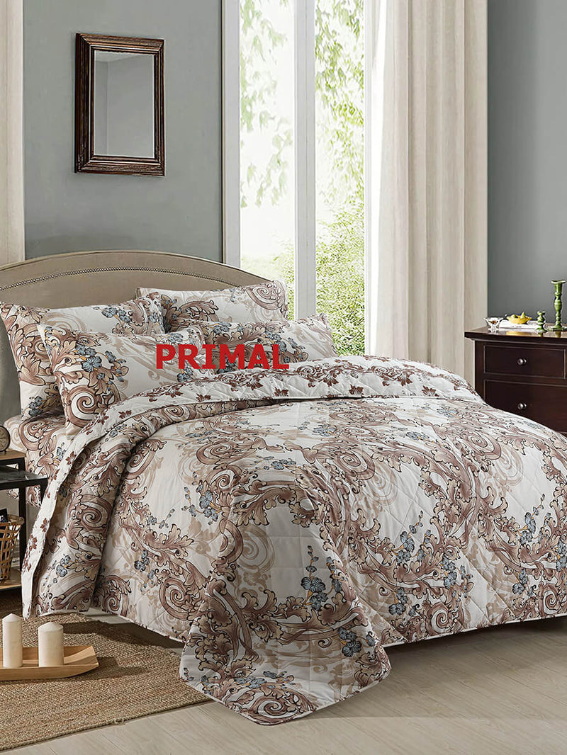 KING COMFORTER BED SPREAD 6 PCS-007 WITH FREE 1 EXTRA BED SHEET