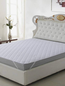 QUILTED WATERPROOF MATTRESS PAD WITH FREE TOWEL