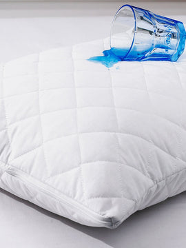 ZIPPER QUILTED WATERPROOF PILLOW COVER